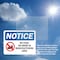 Signmission No Food Or Drink In Manufacturing Area, 14 in W x Rectangle, Plastic OS-2PACK-NS-P-1014-L-14593 - alternate 5